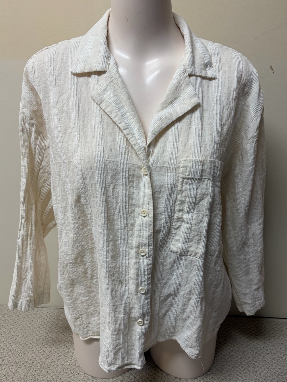 2/$30⚡️- SHIRT | Women’s Zara button up shirt size XL (fits more like a M/L)